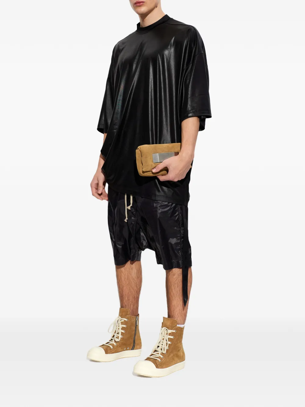 Rick Owens Temple lace-up zip sneakers Bruin