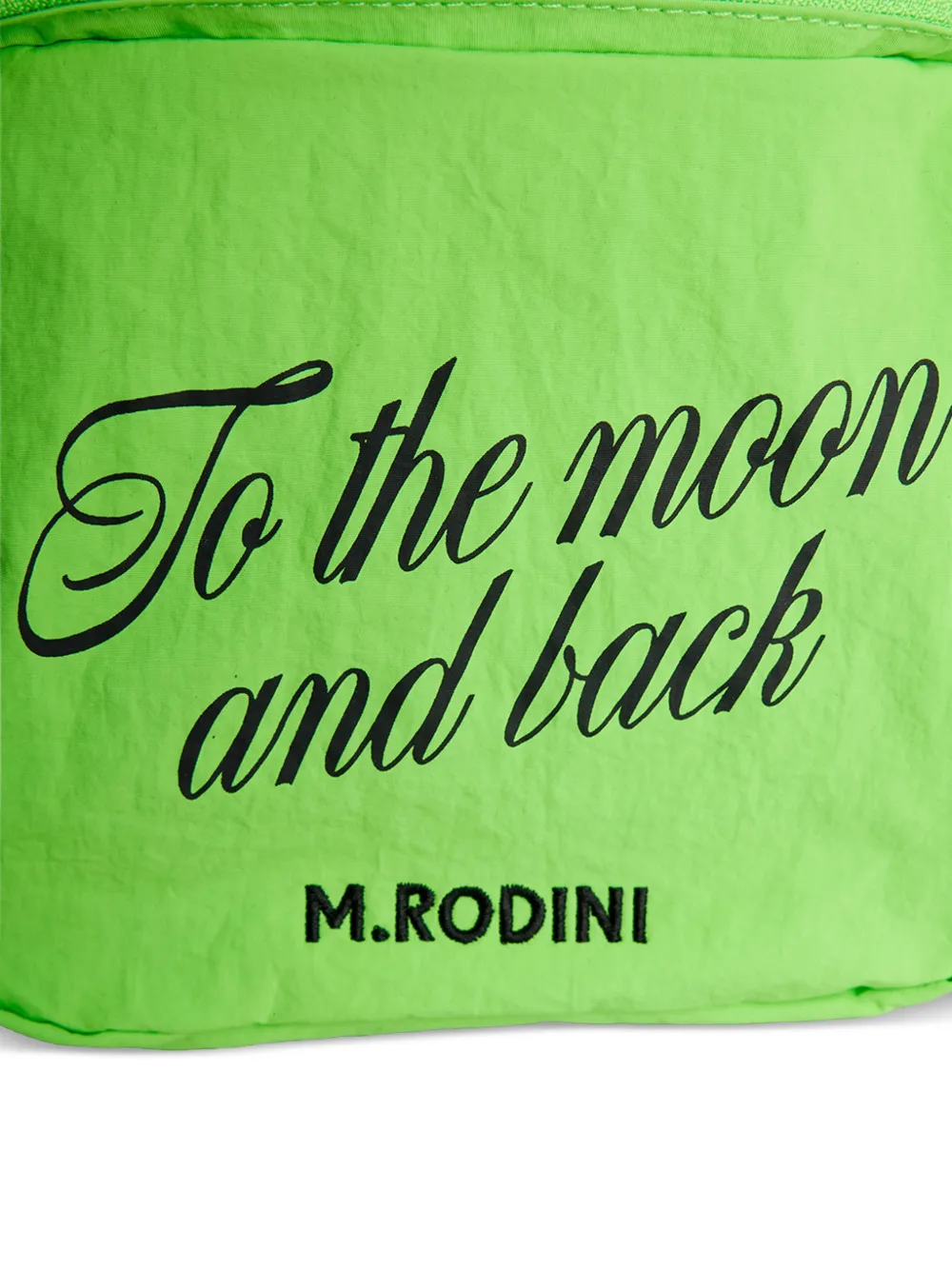  Mini Rodini To The Moon Zip Backpack - Green 
