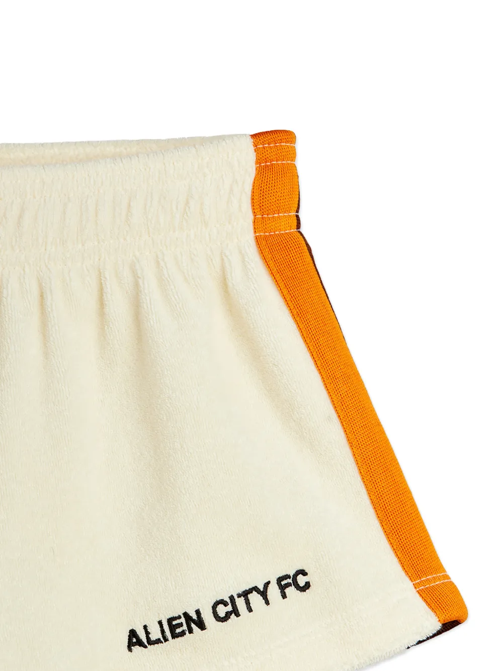  Mini Rodini Alien City Fc Striped Shorts - Neutrals 