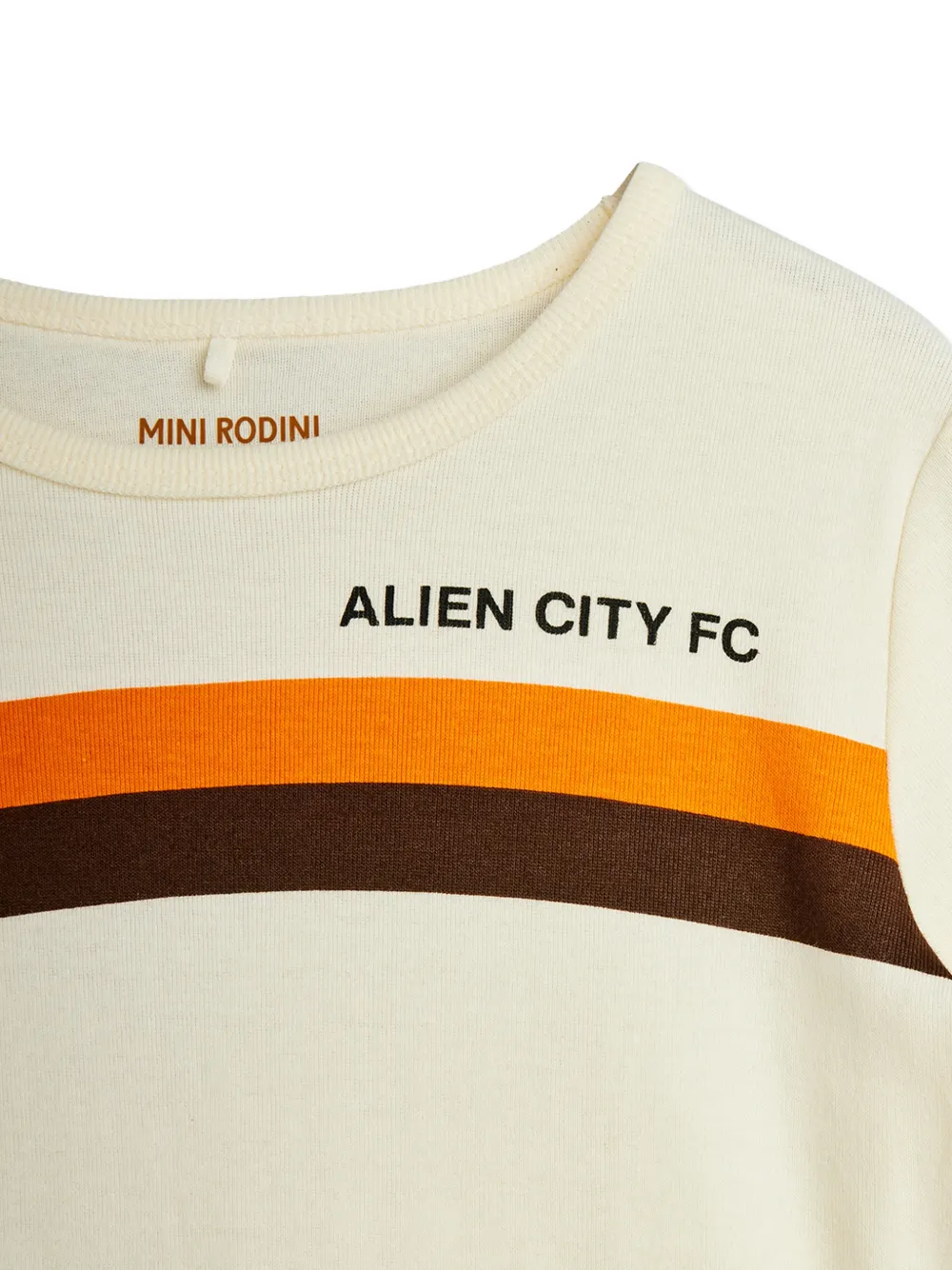  Mini Rodini Alien City Fc Number-graphic T-shirt - Neutrals 