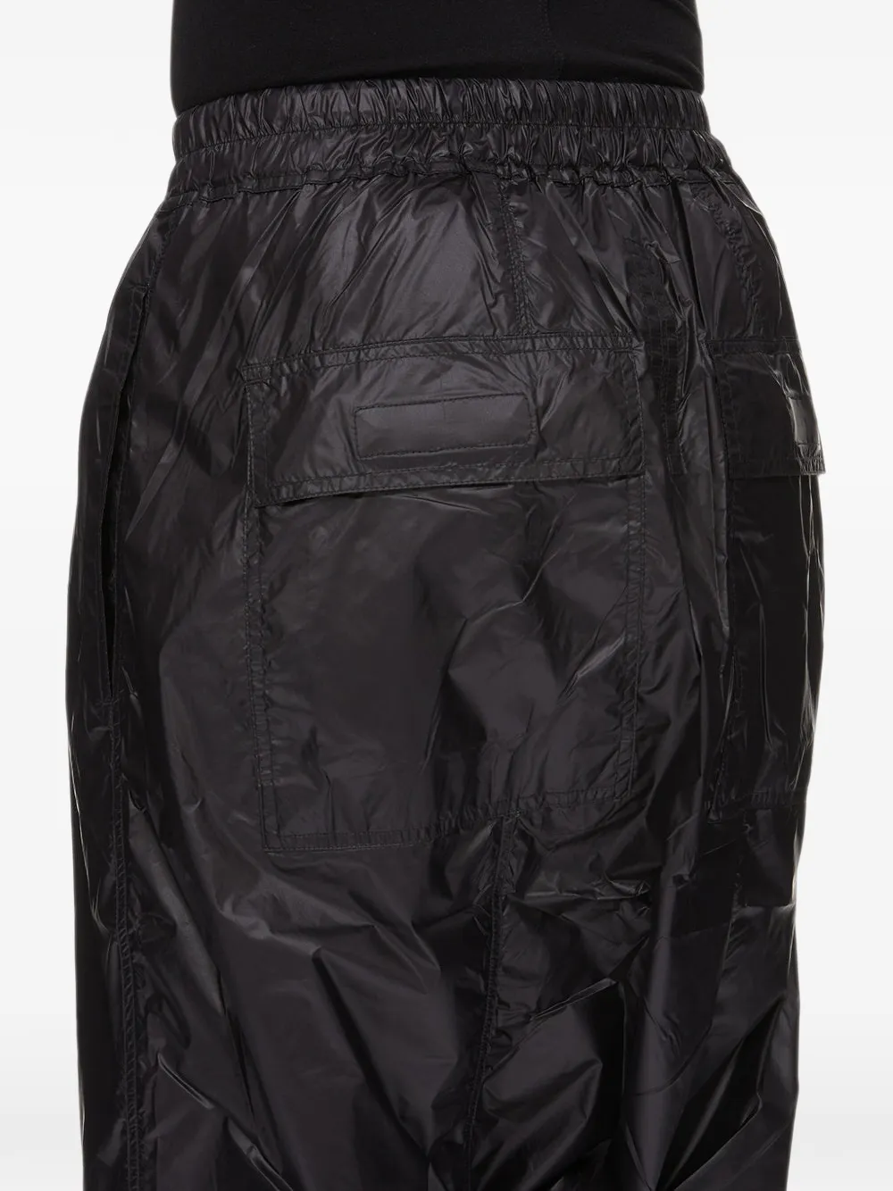Rick Owens DRKSHDW Temple Drawstring Pods Shorts In Shiny Light