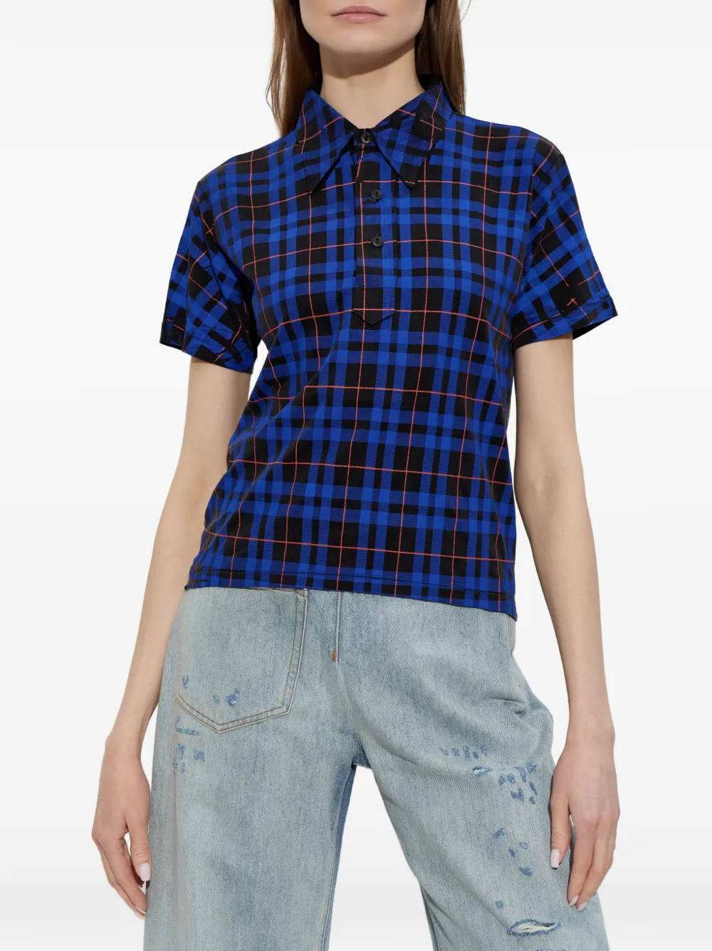 Maison Margiela Poloshirt met korte mouwen Blauw