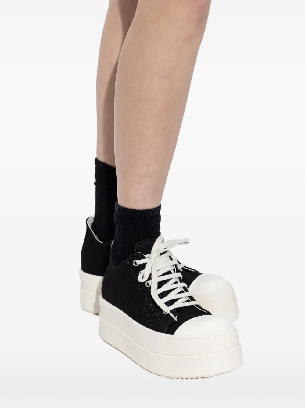 Rick Owens DRKSHDW Sneakers met plateauzool Zwart