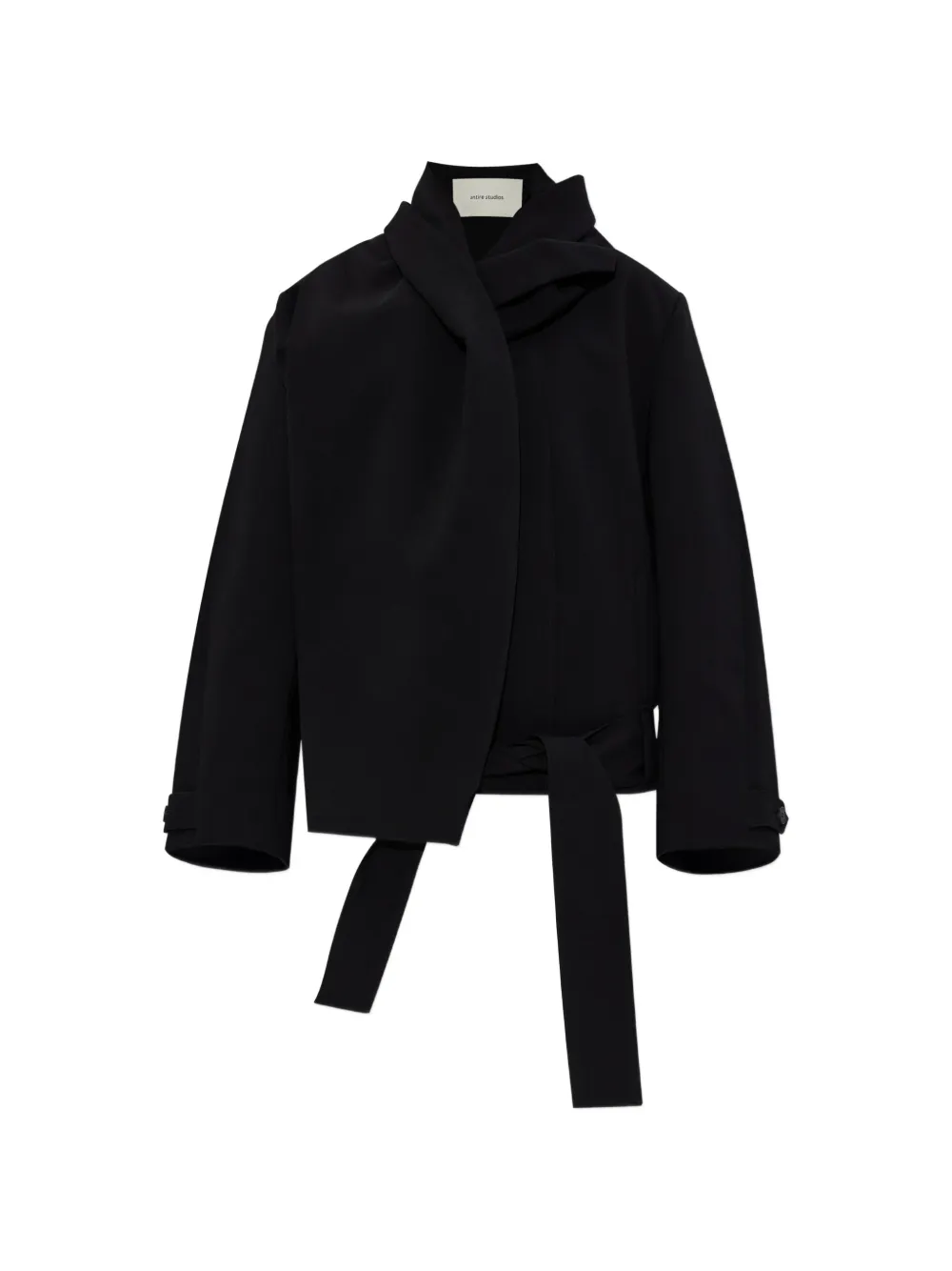 ENTIRE STUDIOS belted jacket - Nero