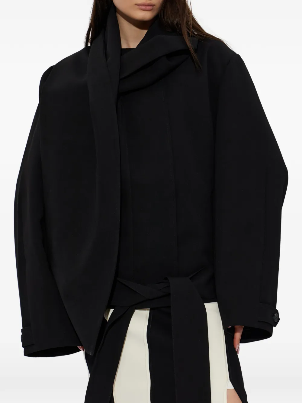  Entire Studios Belted Jacket - Black 