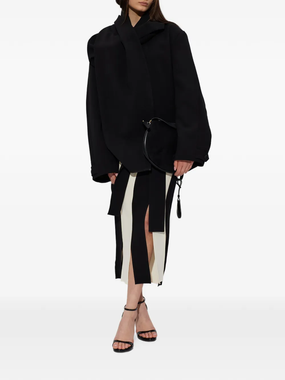  Entire Studios Belted Jacket - Black 