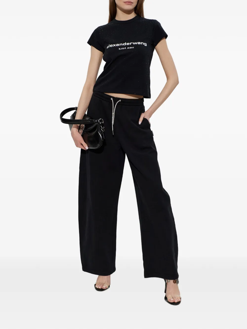  Alexander Wang Drawstring Trousers - Black 