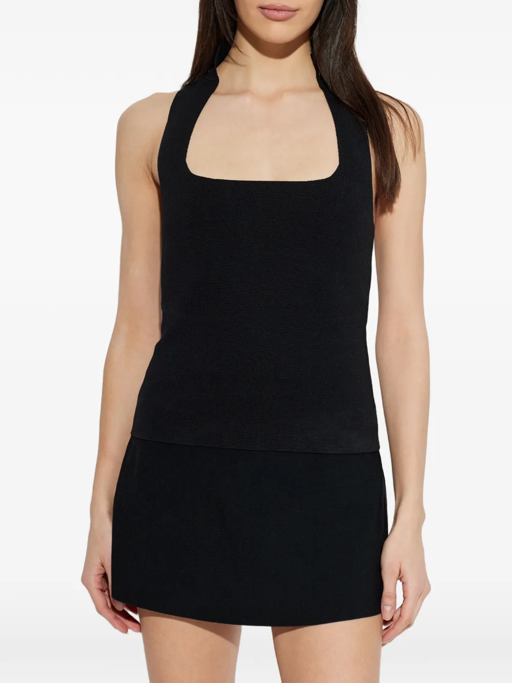 Cult Gaia Top met vierkante hals Zwart