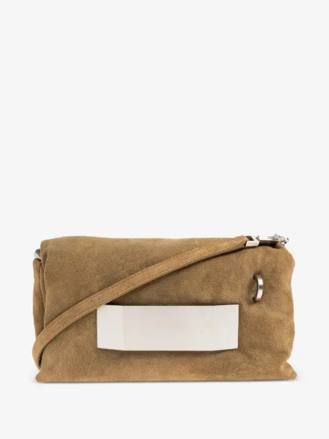 Rick Owens Temple Big Pillow Griffin metal-plaque clutch