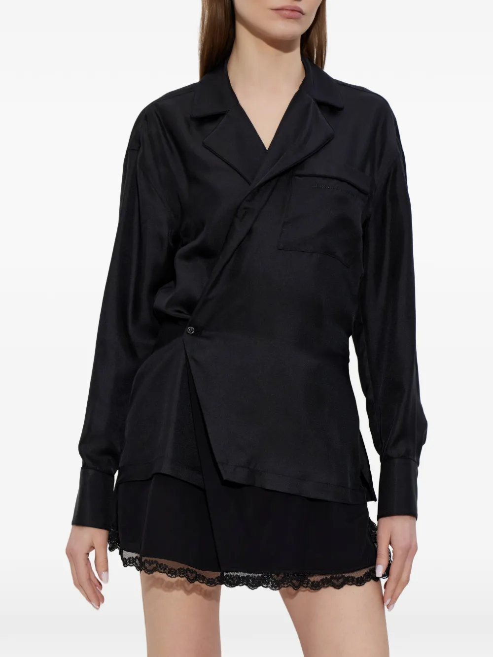 Alexander Wang Mini-wikkeljurk Zwart