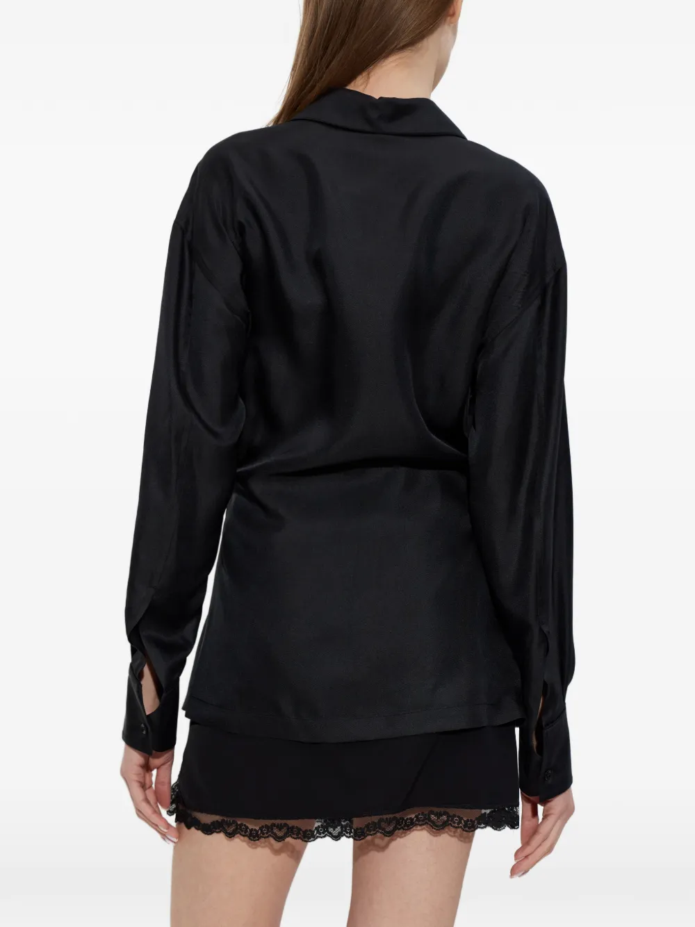 Alexander Wang Mini-wikkeljurk Zwart