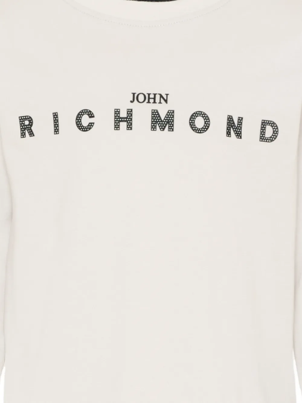 John Richmond Junior Katoenen T-shirt met lange mouwen Beige
