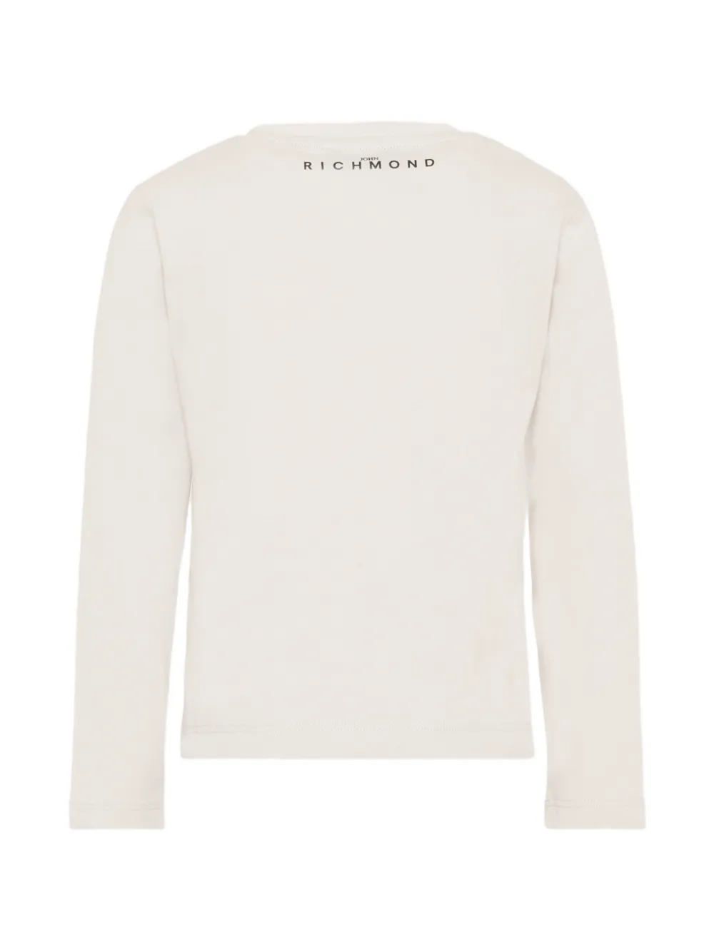 John Richmond Junior Katoenen T-shirt met lange mouwen Beige