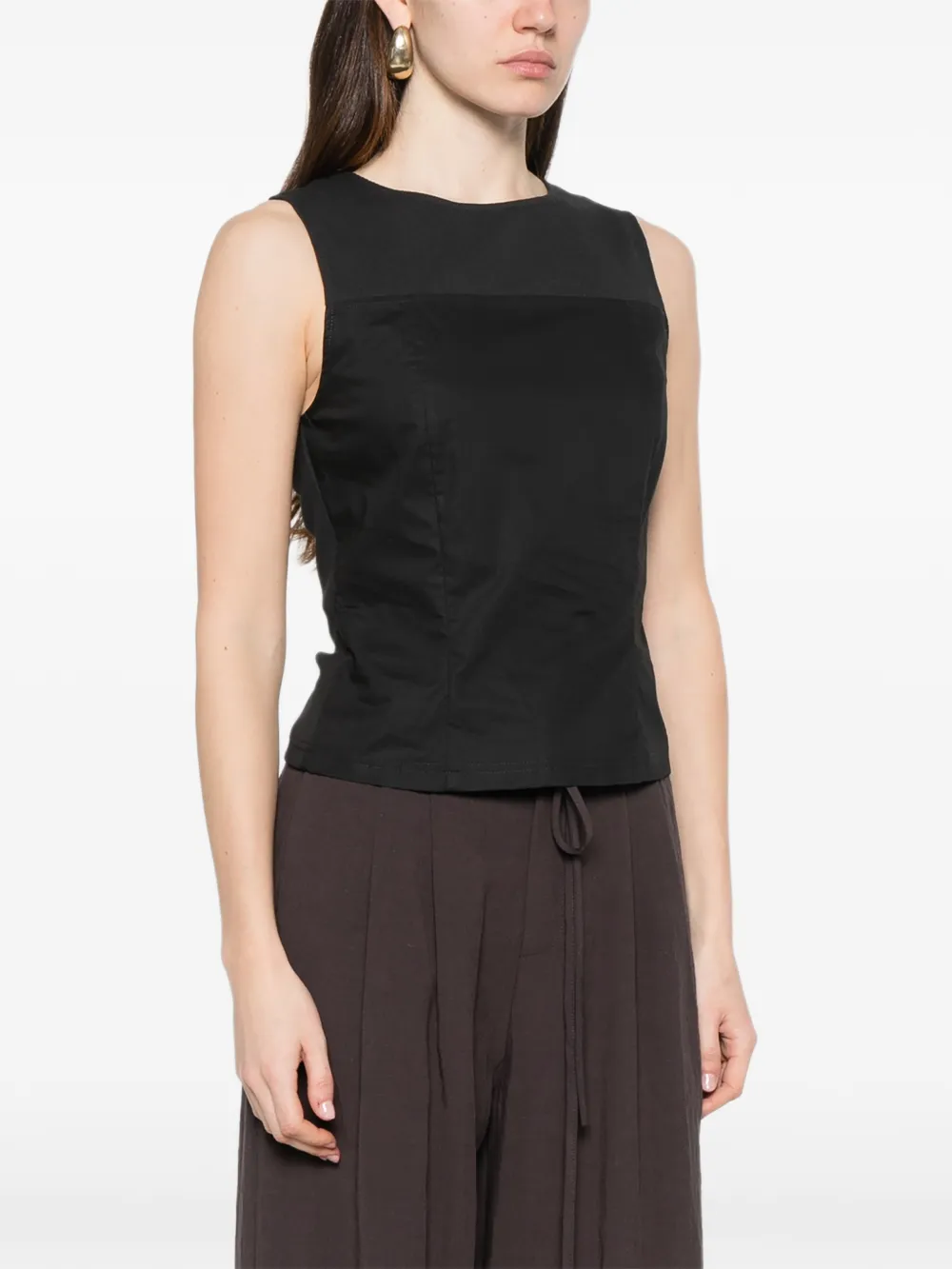  Samsoe Samsoe Ribbed-panel Vest - Black 