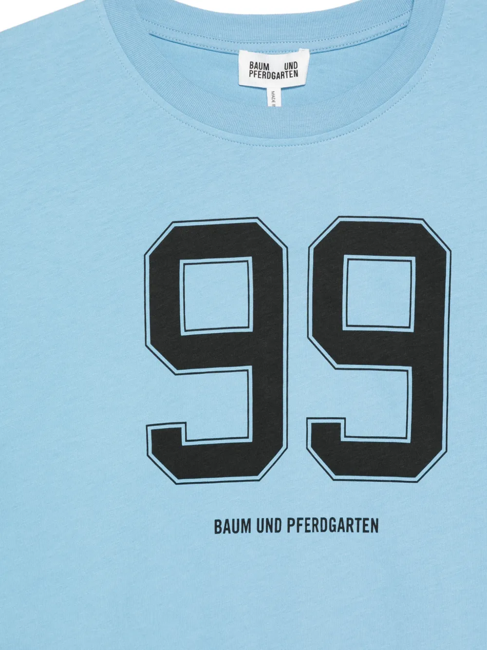  Baum Und Pferdgarten Short-sleeve Graphic T-shirt - Blue 