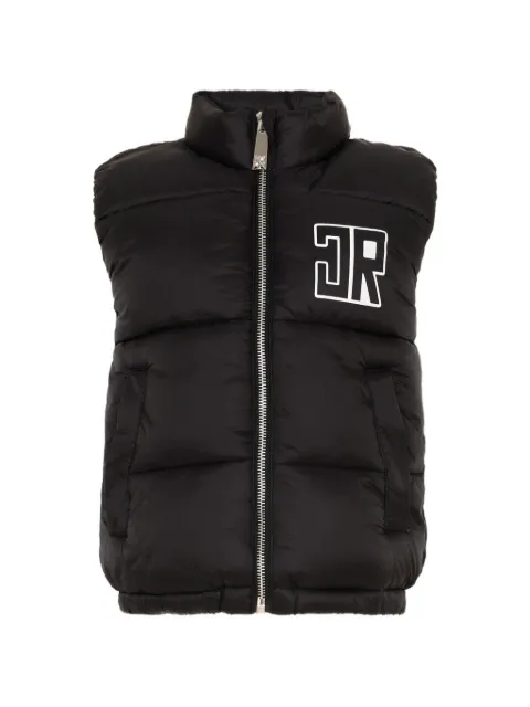 John Richmond Junior zip logo-detail gilet