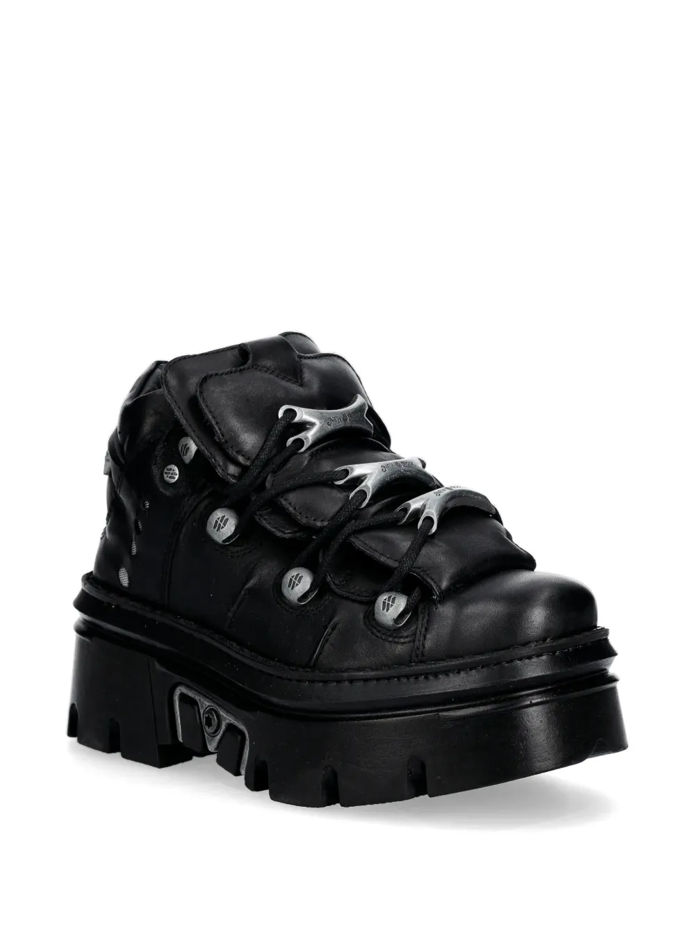 NEW ROCK Sneakers verfraaid met logo Zwart