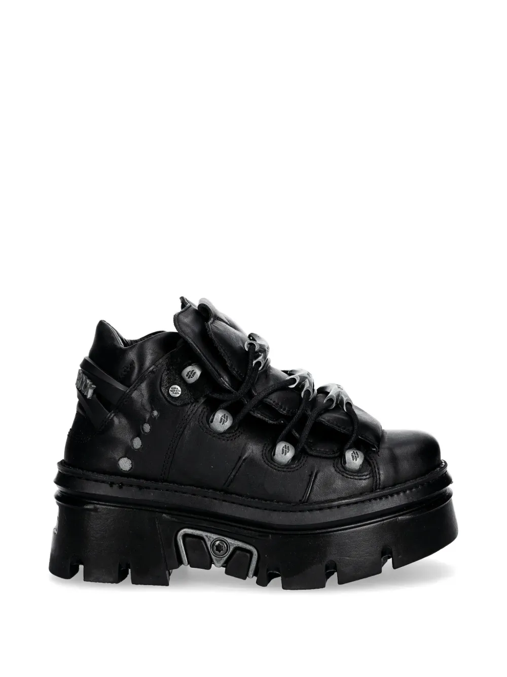 NEW ROCK logo-embelishment sneakers - Nero