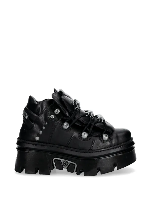 NEW ROCK M-Wall Platform Sneakers | Black | FARFETCH SG