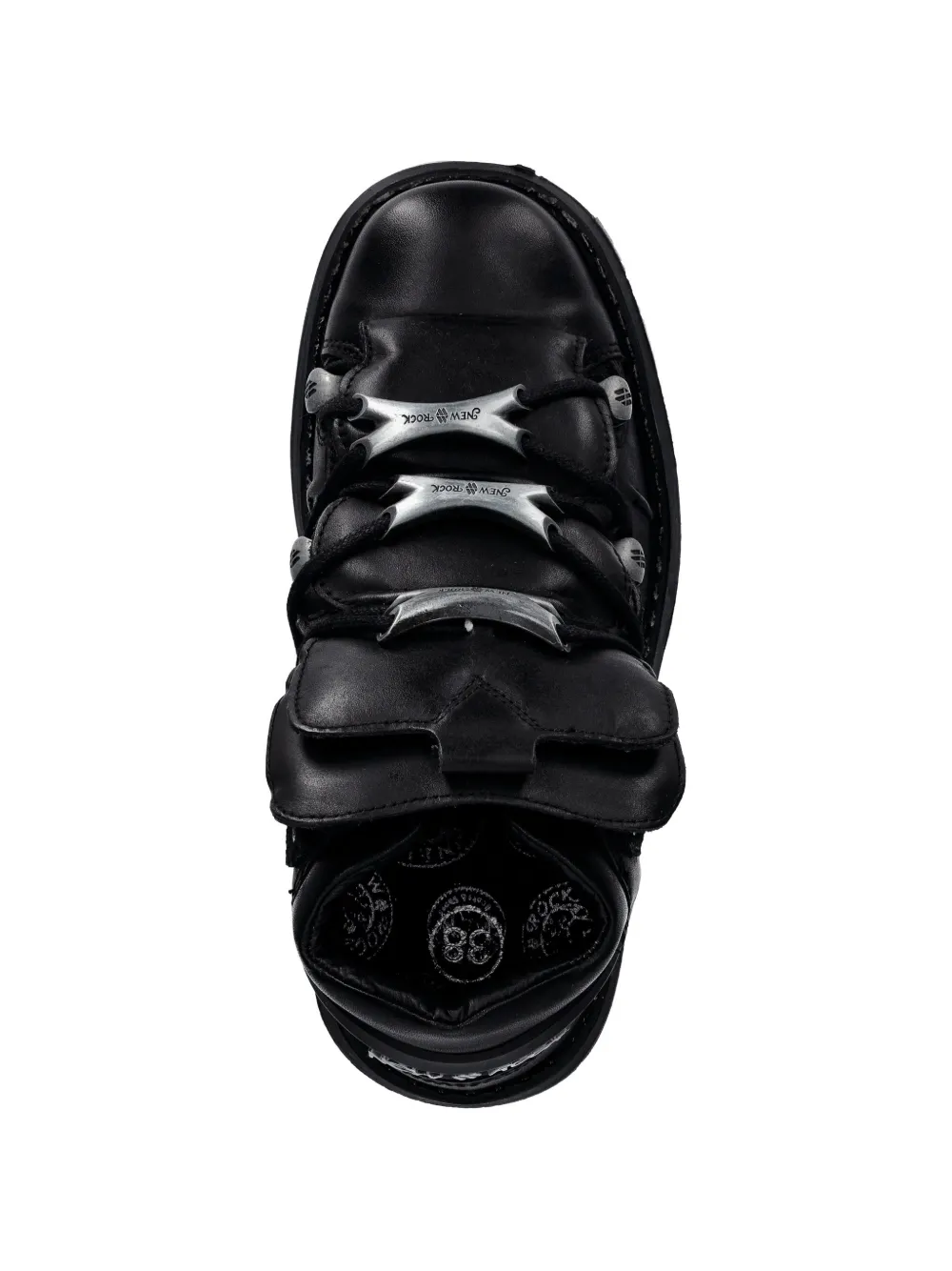 NEW ROCK Sneakers verfraaid met logo Zwart