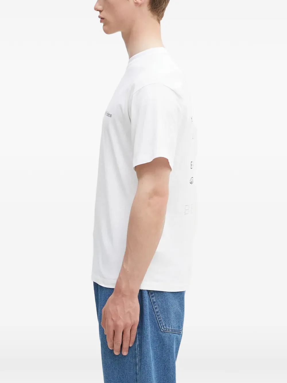 NO PROBLEMO Eau de Problemo T-shirt met logo Wit