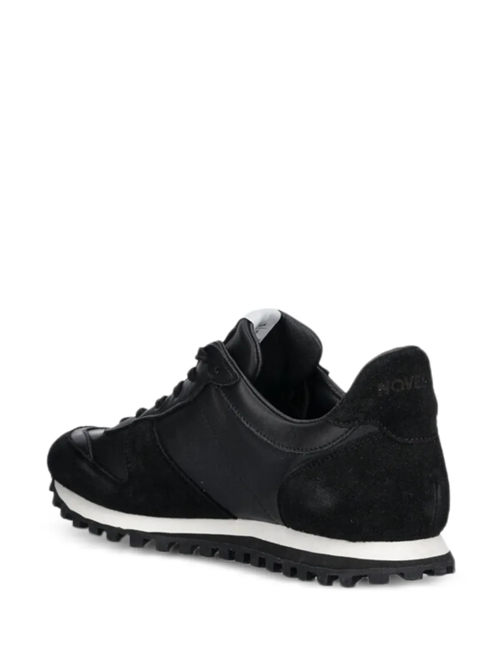 Novesta Marathon sneakers met suède vlakken Zwart