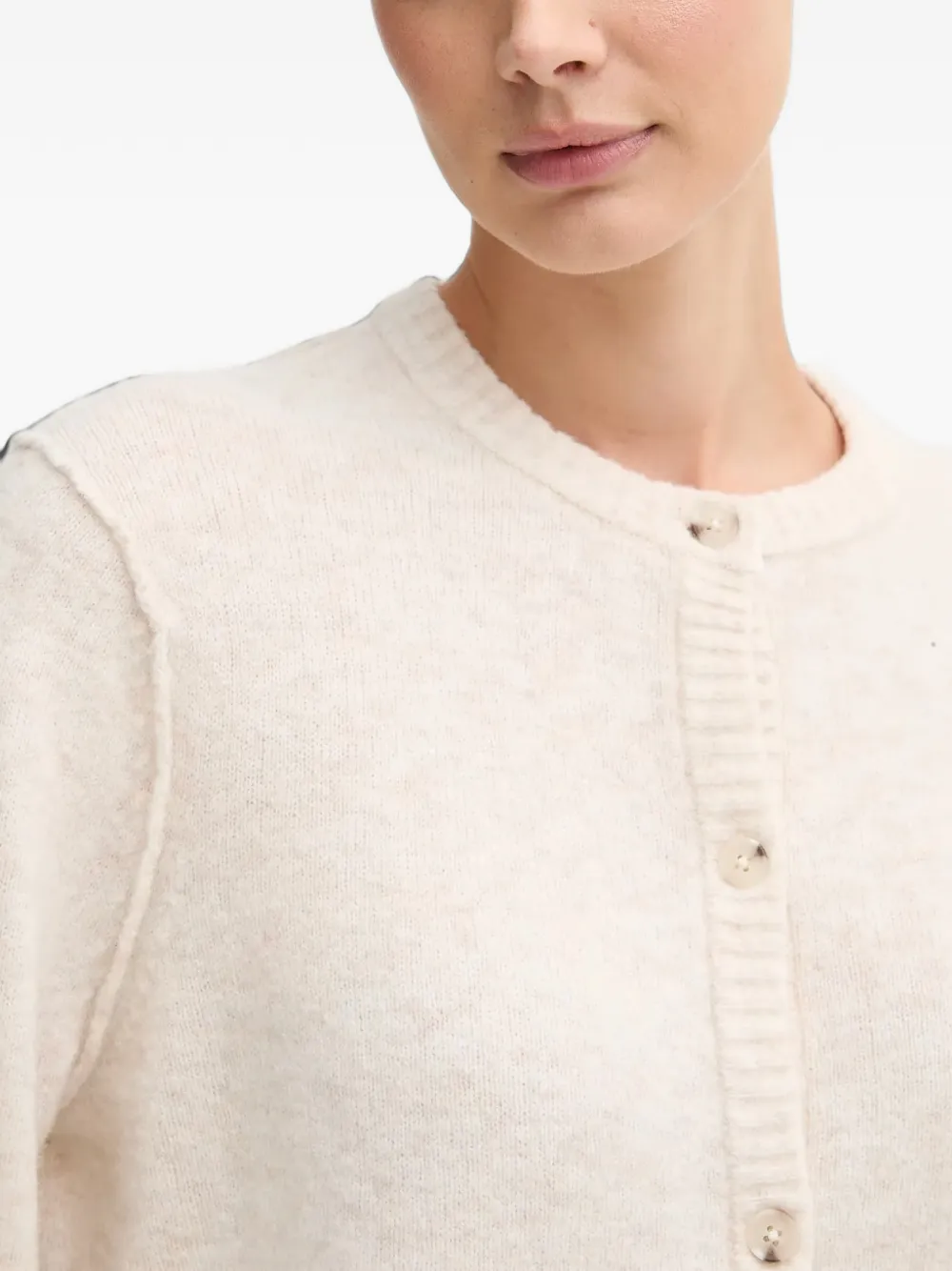 OUI Button-up vest Wit