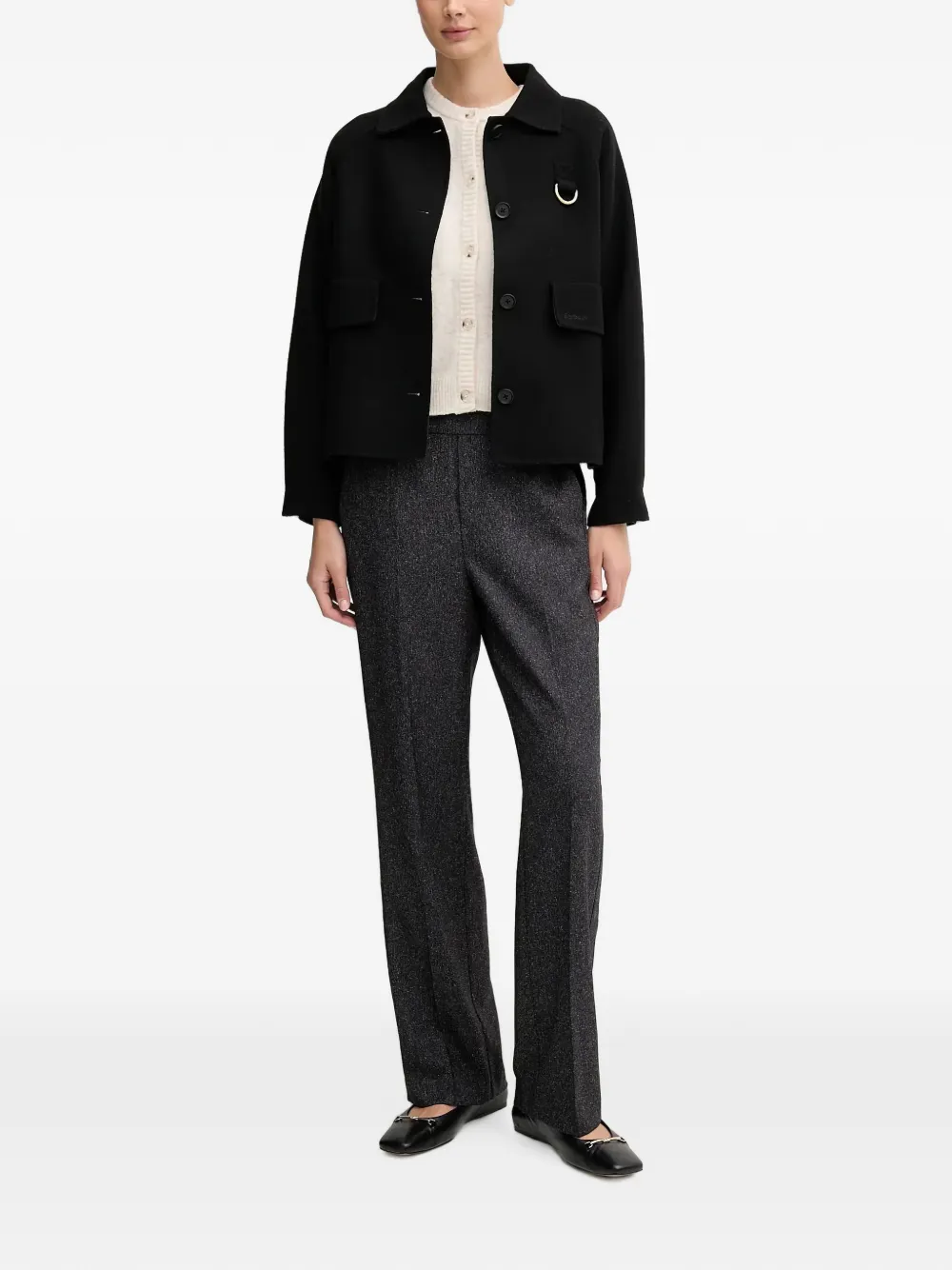 OUI Button-up vest Wit