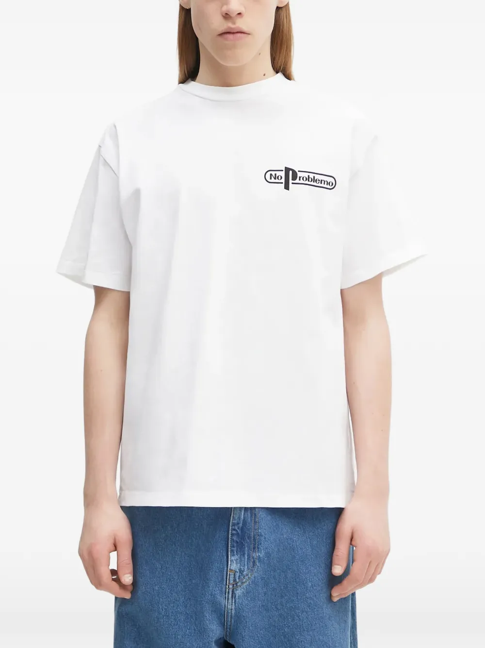NO PROBLEMO t-shirt à logo imprimé - Blanc NO PROBLEMO t-shirt à logo imprimé - Blanc
