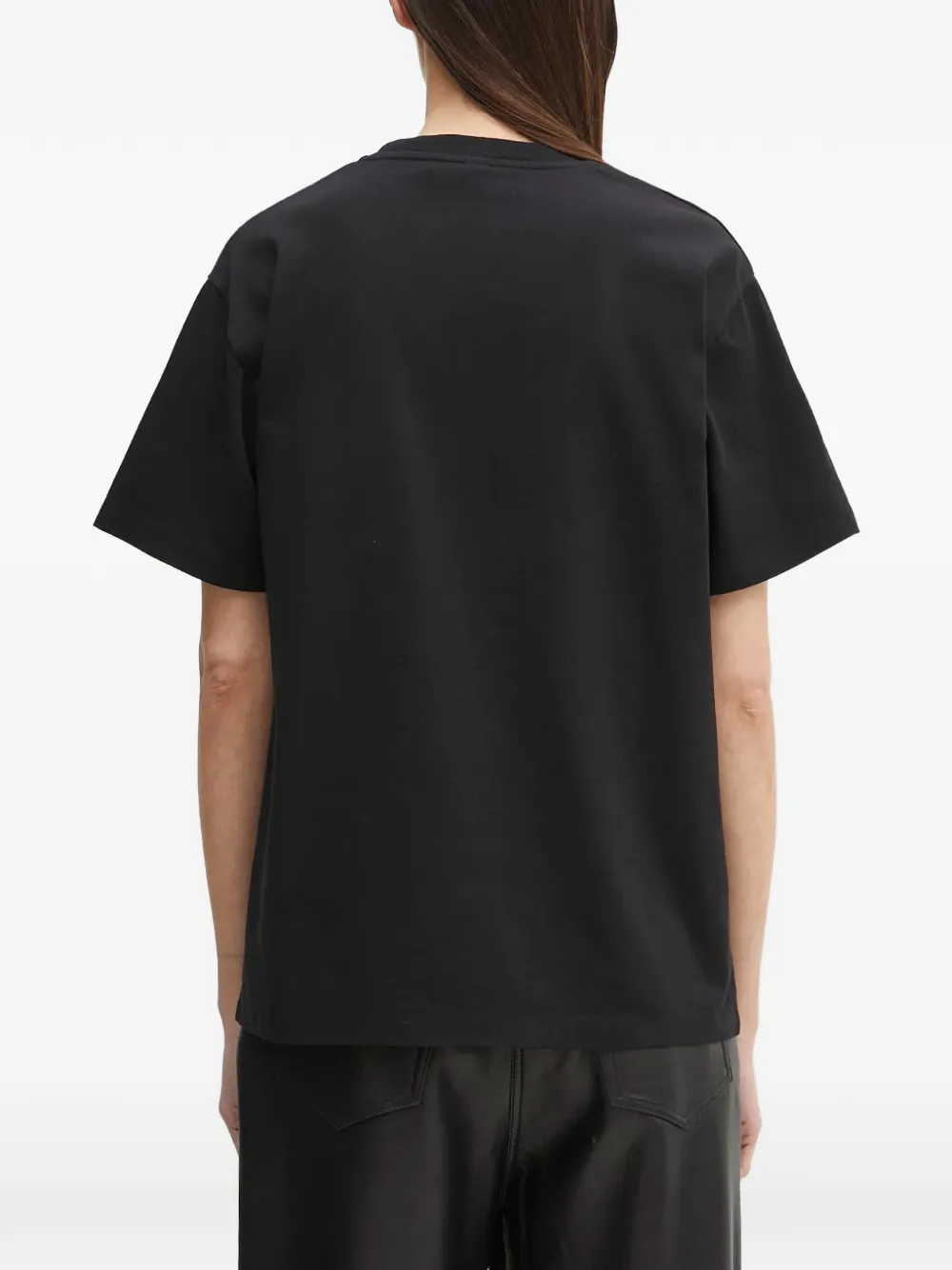 NO PROBLEMO embroidered T-shirt Zwart