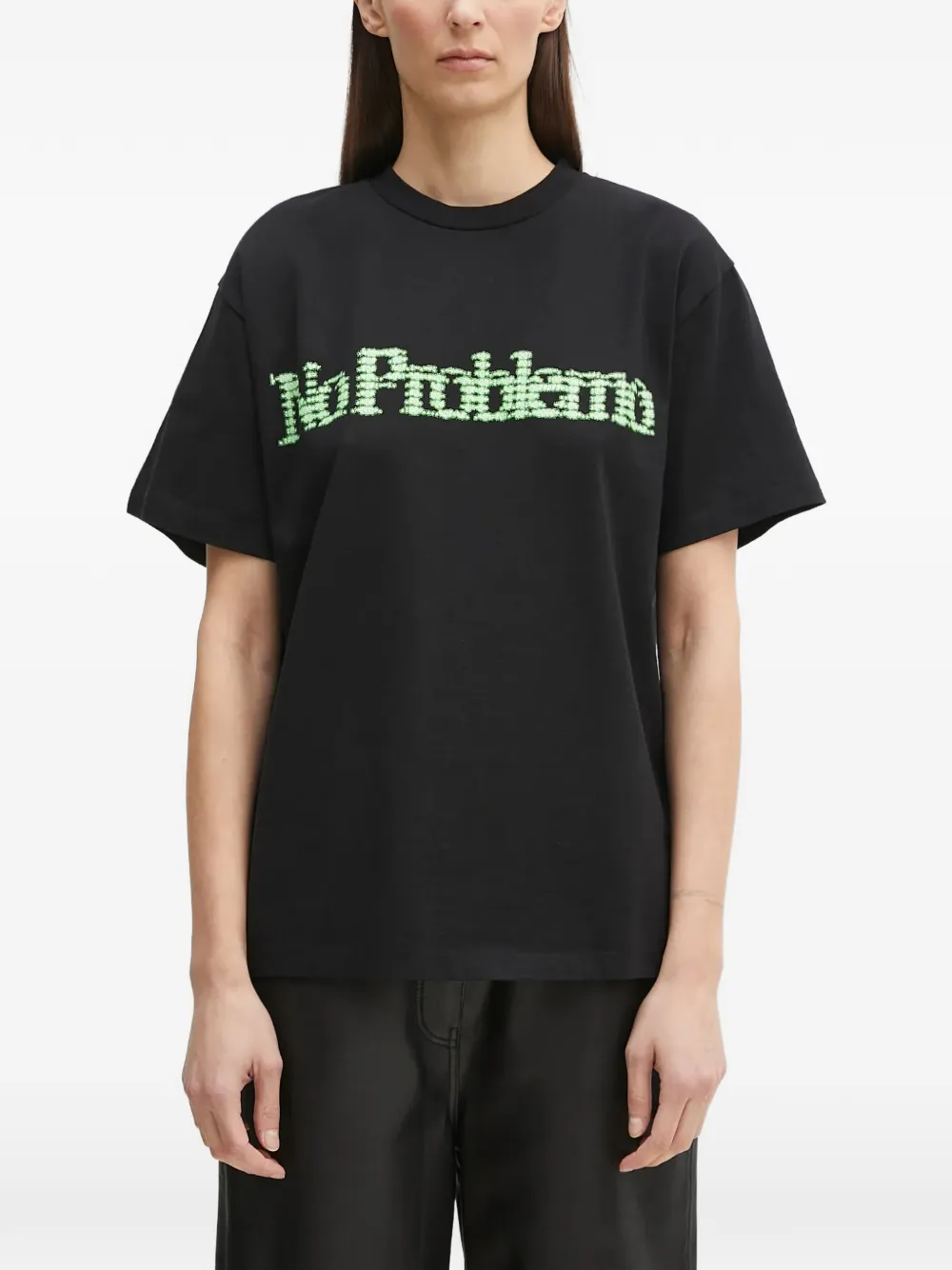NO PROBLEMO embroidered T-shirt - Noir NO PROBLEMO embroidered T-shirt - Noir