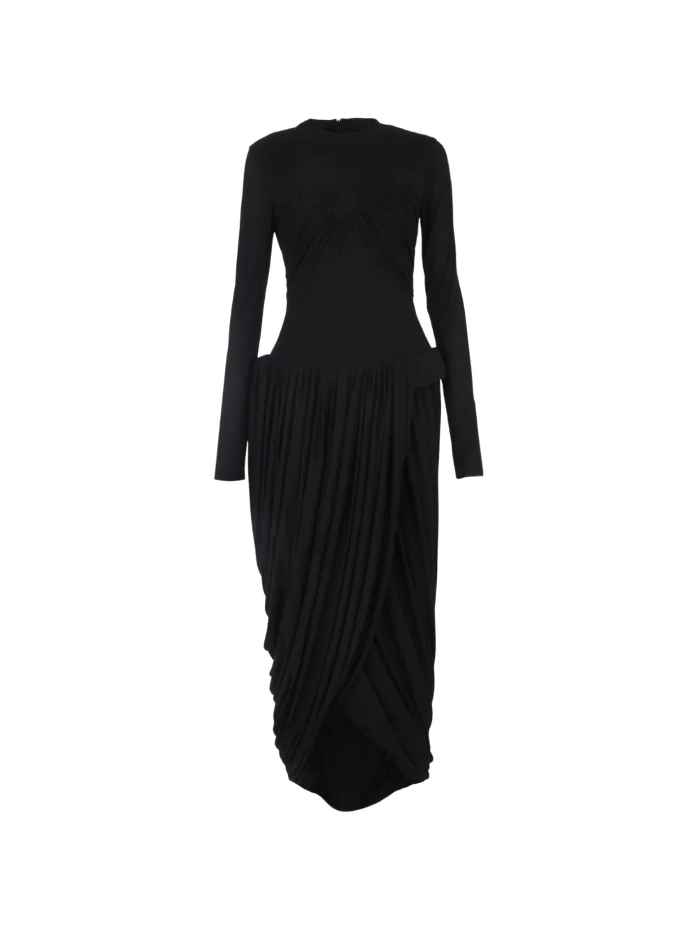 CHATS BY C.DAM Judie draped midi dress - Nero
