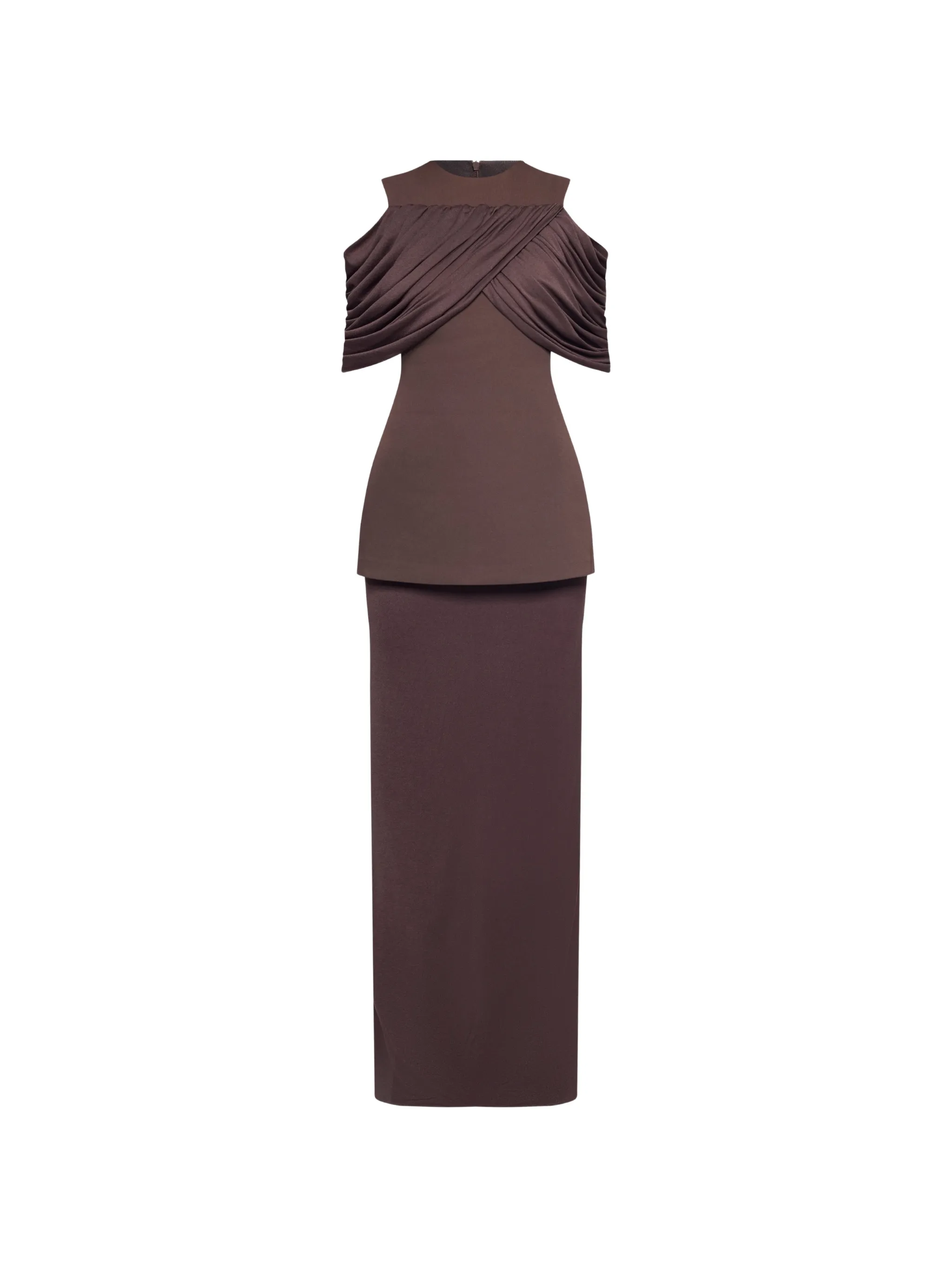 CHATS BY C.DAM Vivien draped maxi dress