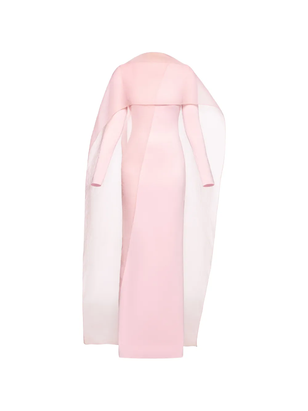 CHATS BY C.DAM Shahi overlay long-sleeve dress - Rosa