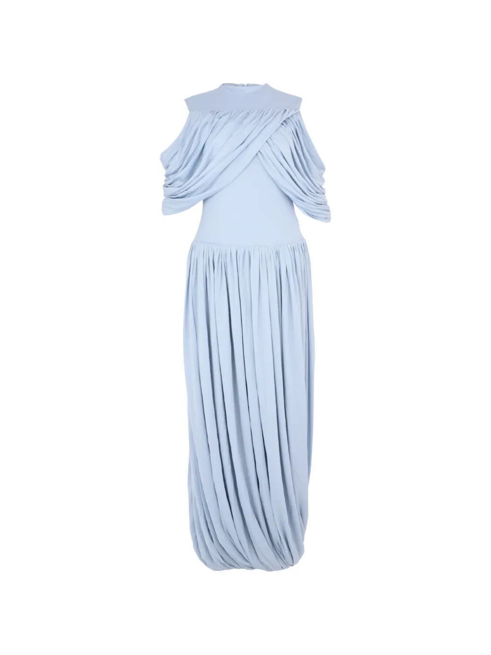 CHATS BY C.DAM Ethel draped maxi dress - Blu