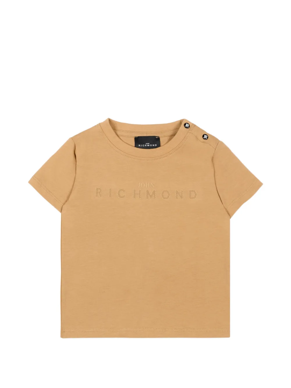 John Richmond Junior embossed short-sleeve T-shirt - Toni neutri
