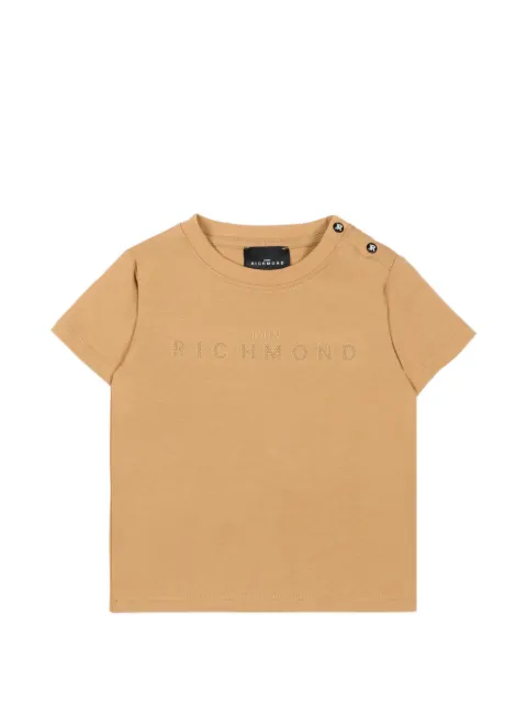 John Richmond Junior playera manga corta con logo en relieve