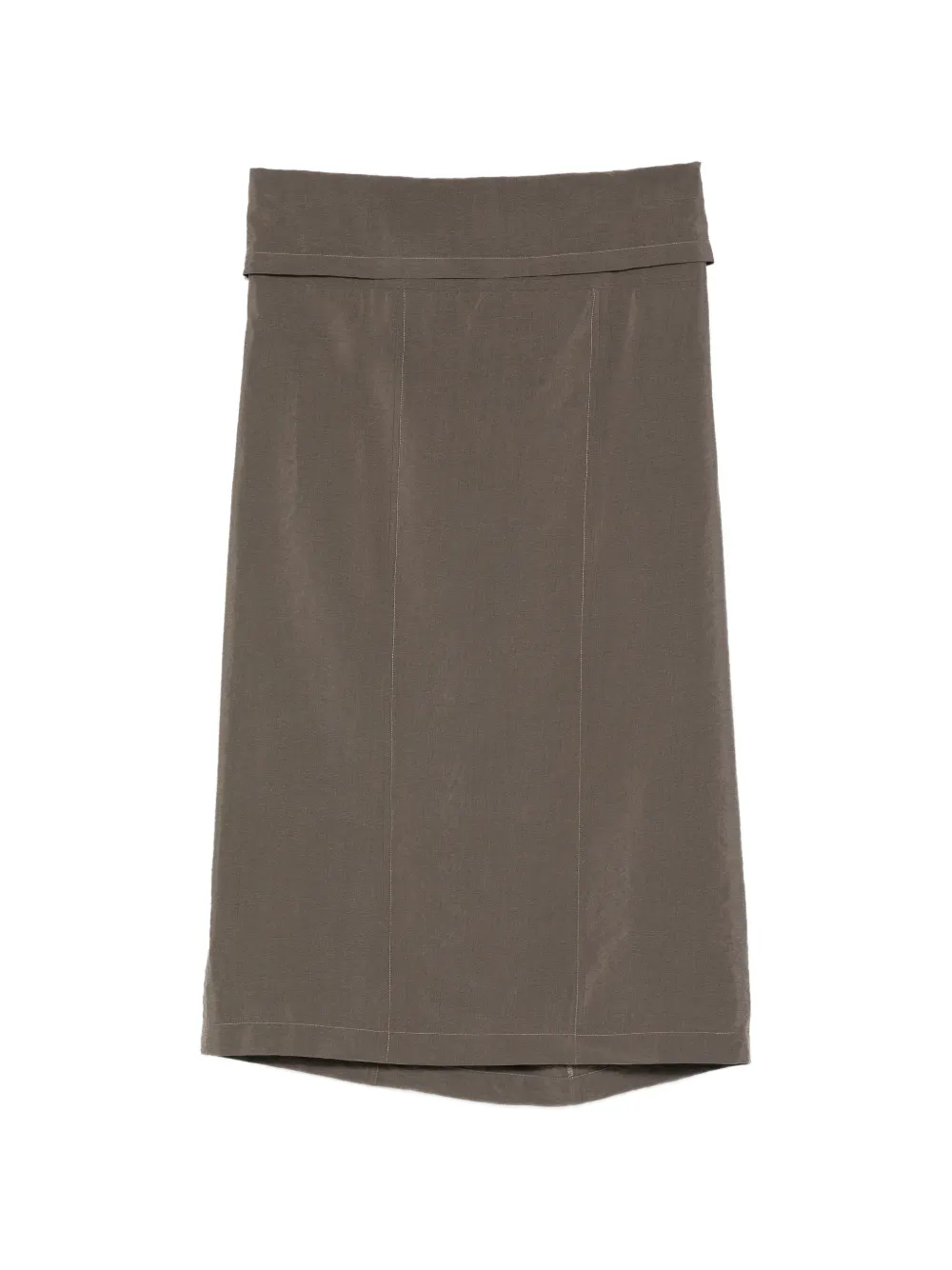  Alysi Tie-waist Midi Skirt - Brown 