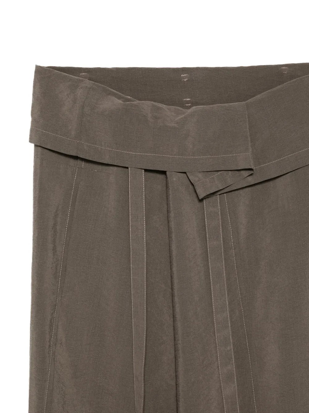  Alysi Tie-waist Midi Skirt - Brown 