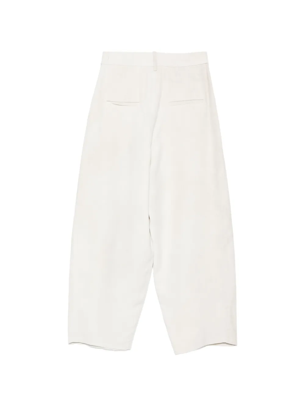 Alysi Broek met toelopende pijpen Beige