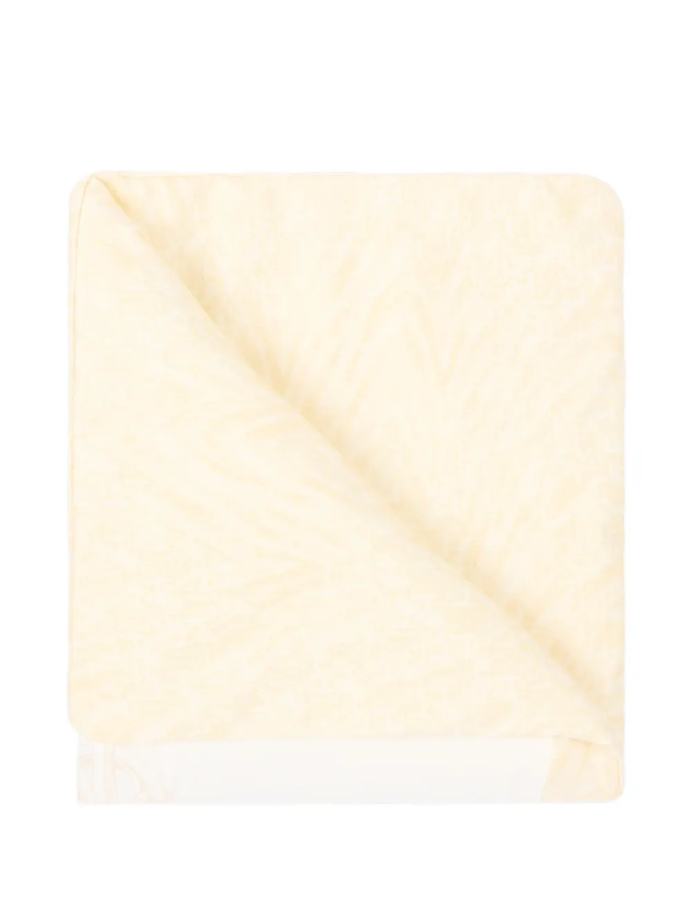  Roberto Cavalli Junior Zebra Logo Cotton Blanket - Neutrals 