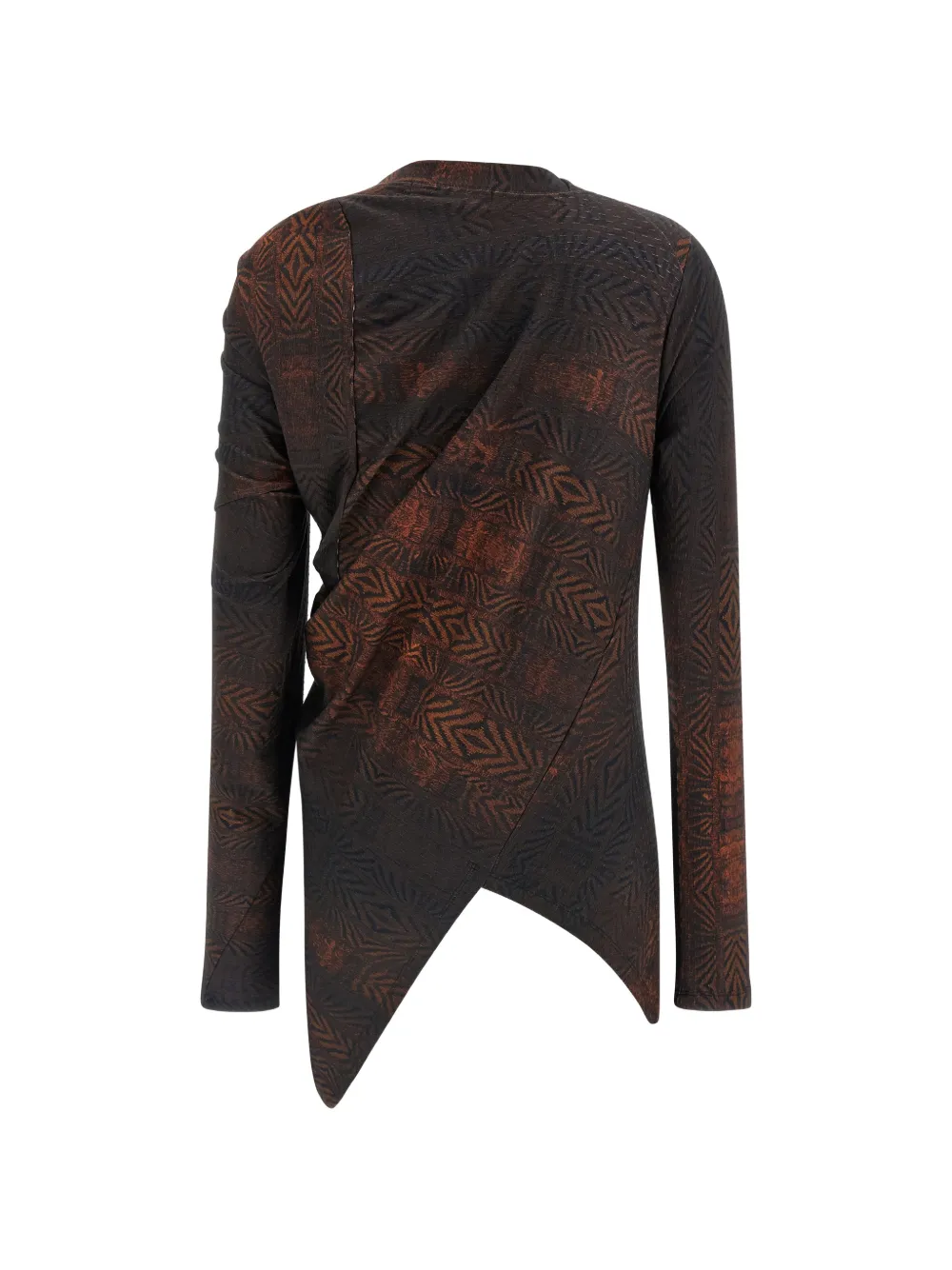  Kiko Kostadinov Simpson Asymmetrical Top - Brown 