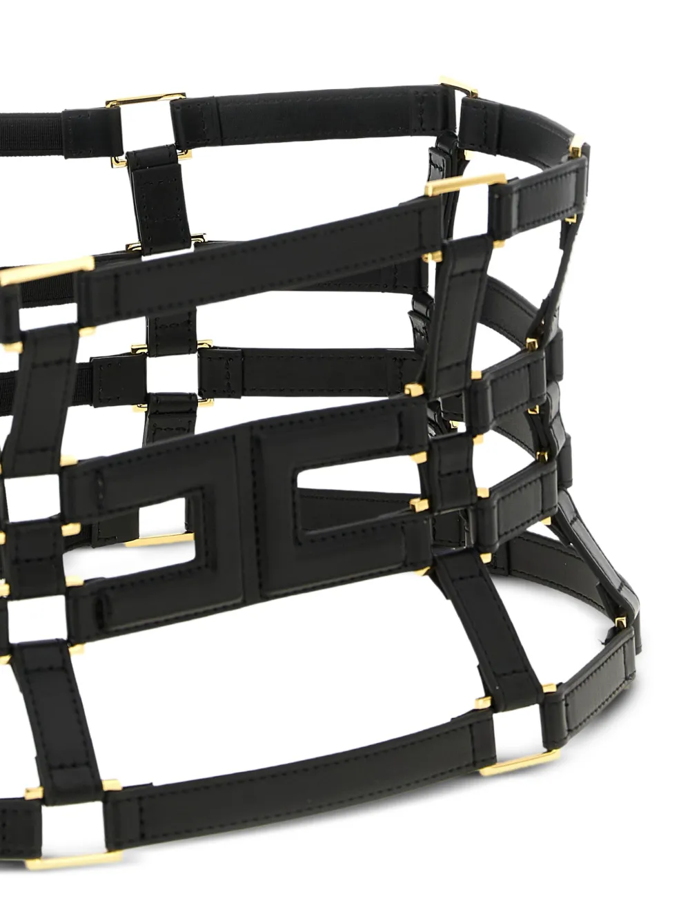 Elisabetta Franchi Riem met uitgesneden details Zwart