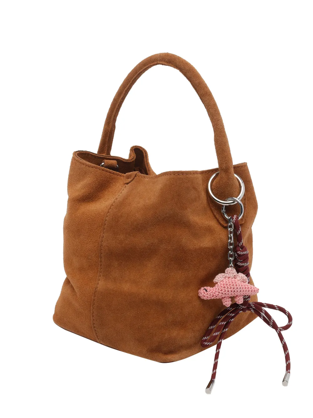 D.A.T.E. Paniere suede detachable-strap handbag - Marrone