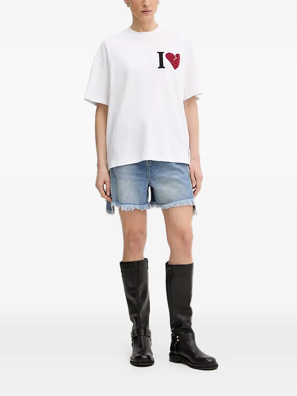 AllSaints Frankie studded shorts - Blu