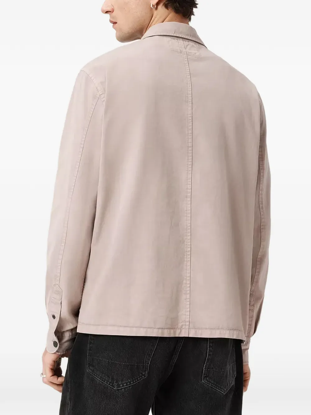 AllSaints Rhodi shirtjack met borstzak Beige