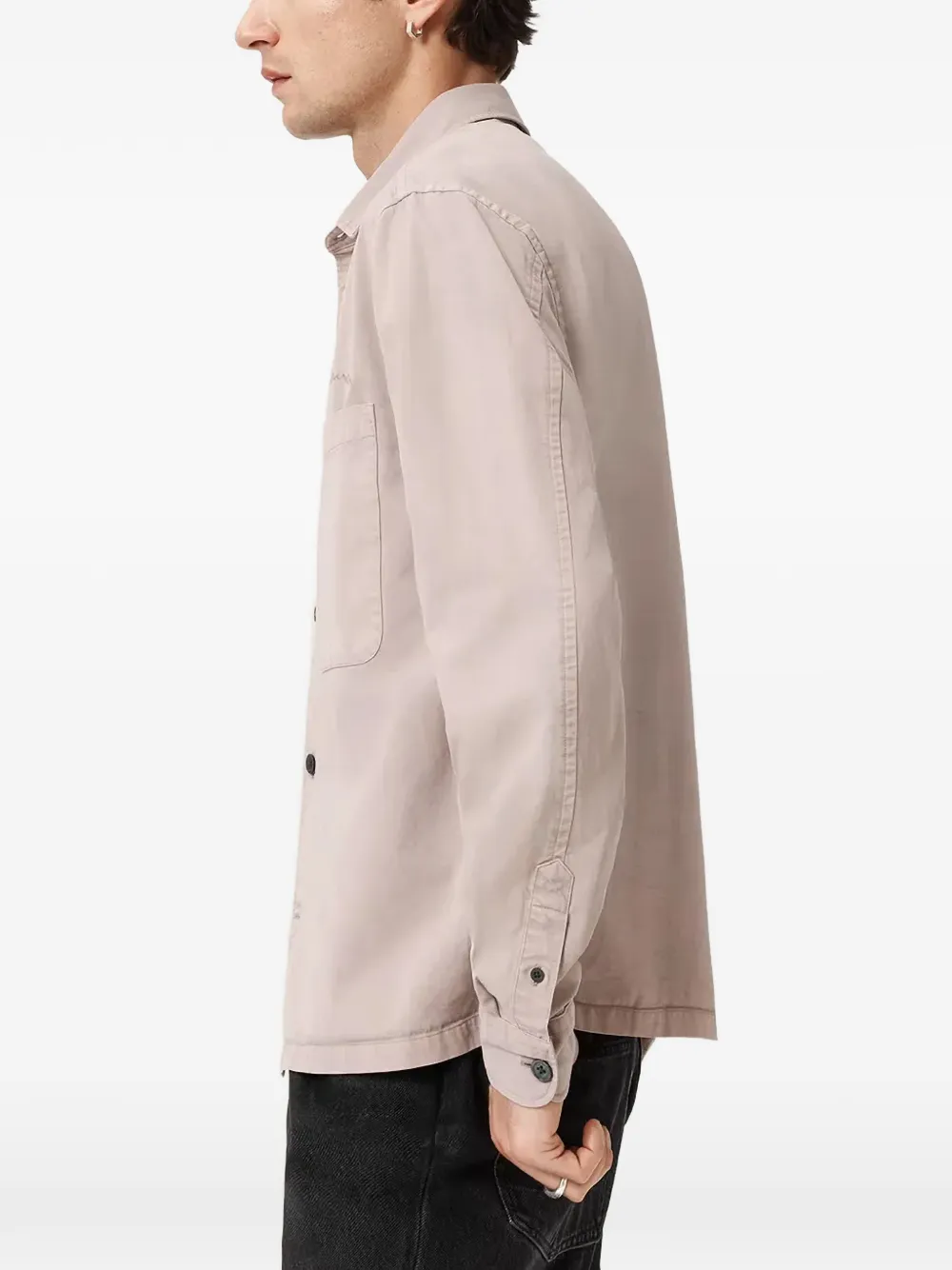 AllSaints Rhodi shirtjack met borstzak Beige