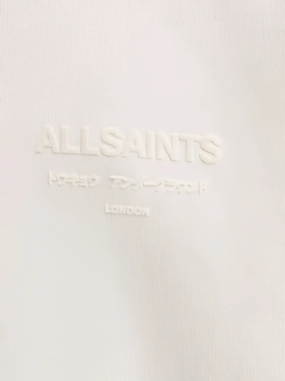 AllSaints Xander hoodie met trekkoord Beige
