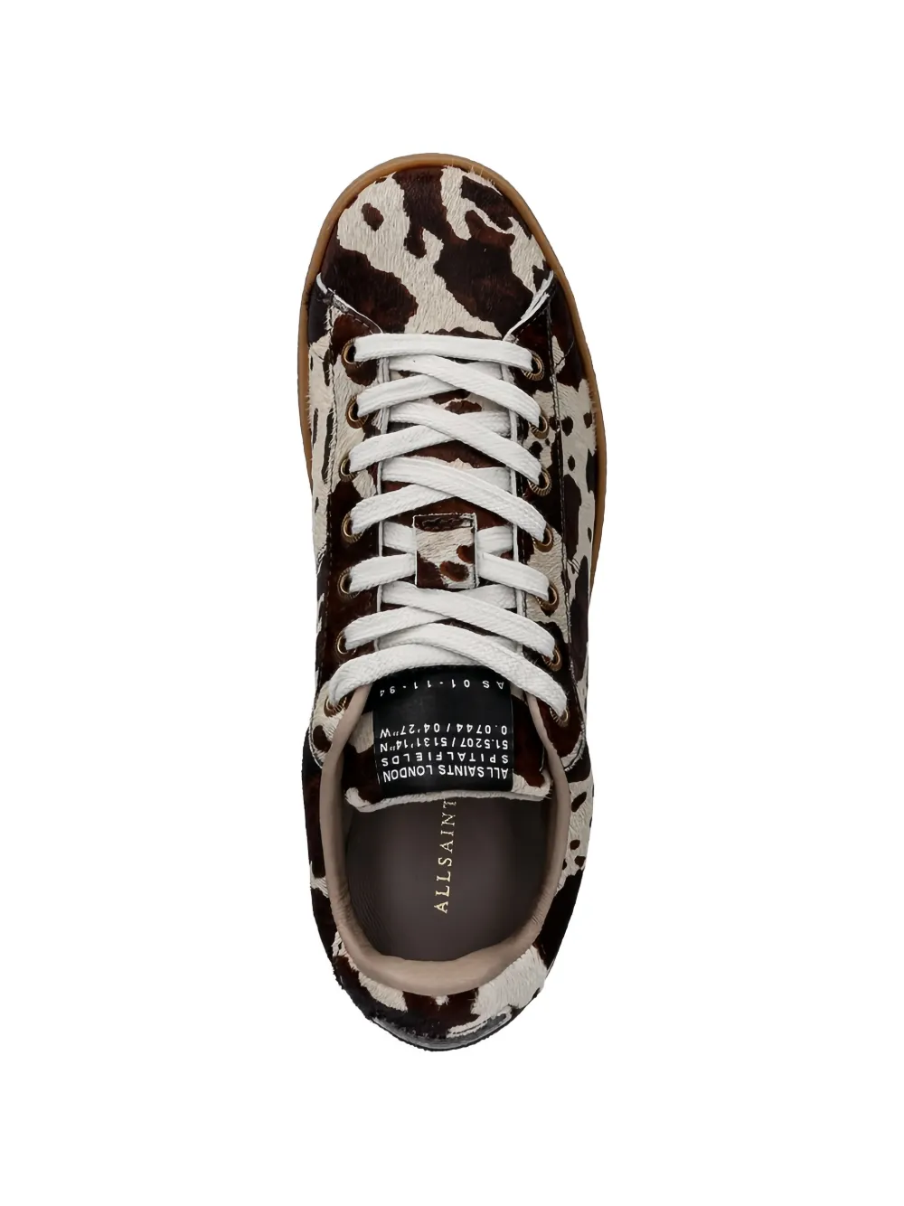 AllSaints cowhide print sneakers Beige