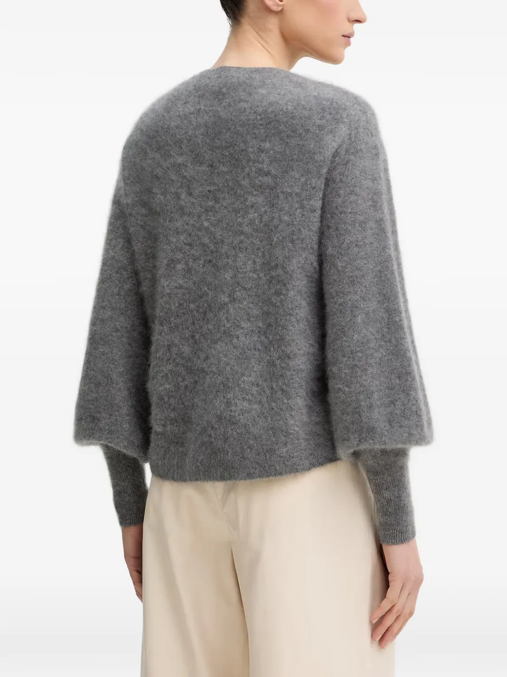  Allsaints Pull à Manches Bouffantes - Gris 